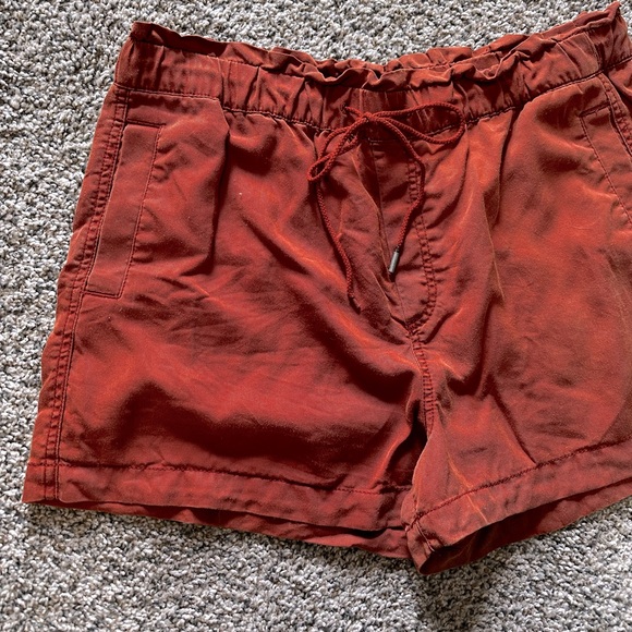 LOFT Pants - LOFT Burnt Orange Emory Paperbag Shorts